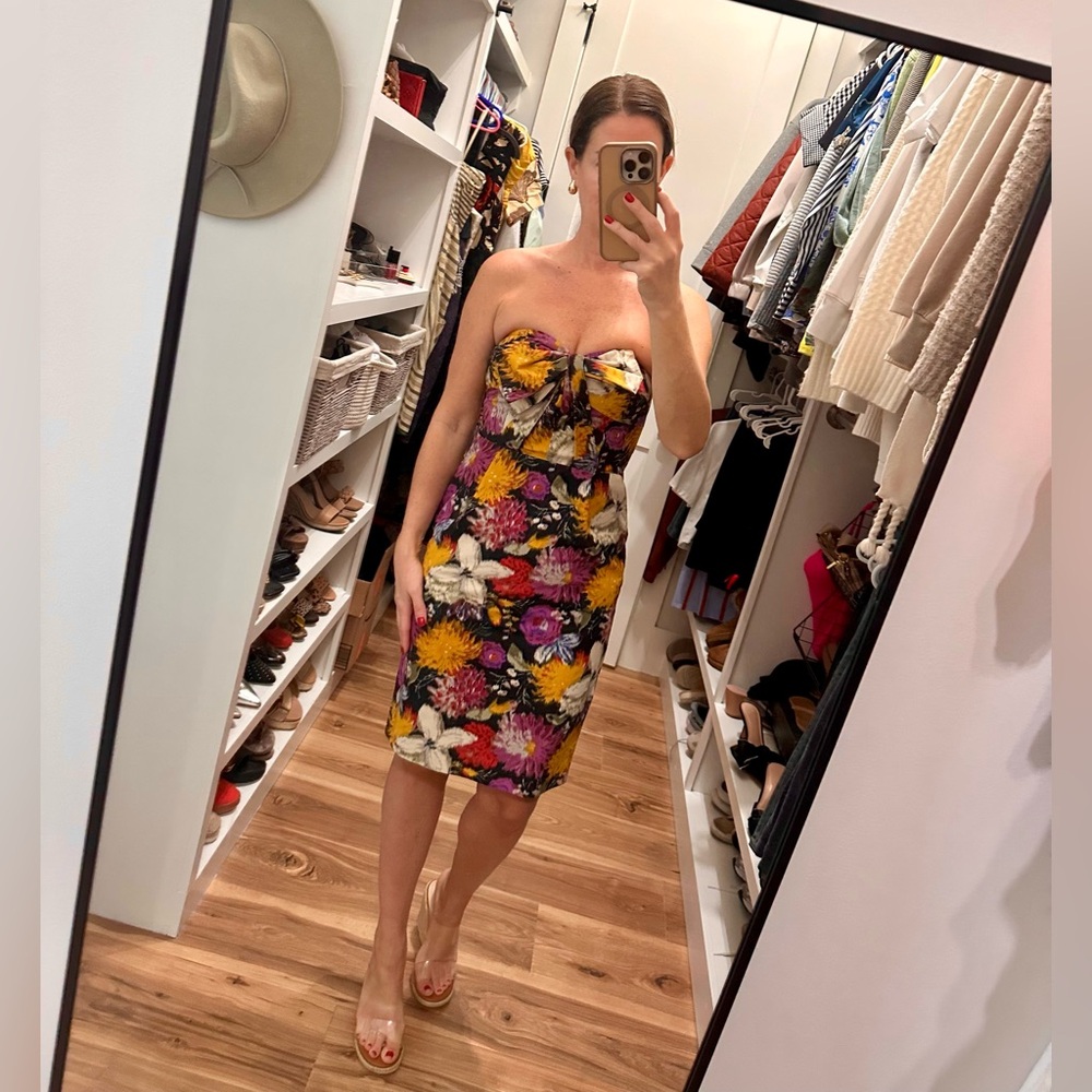 Moulinette Soeurs Multicolor Strapless Dress